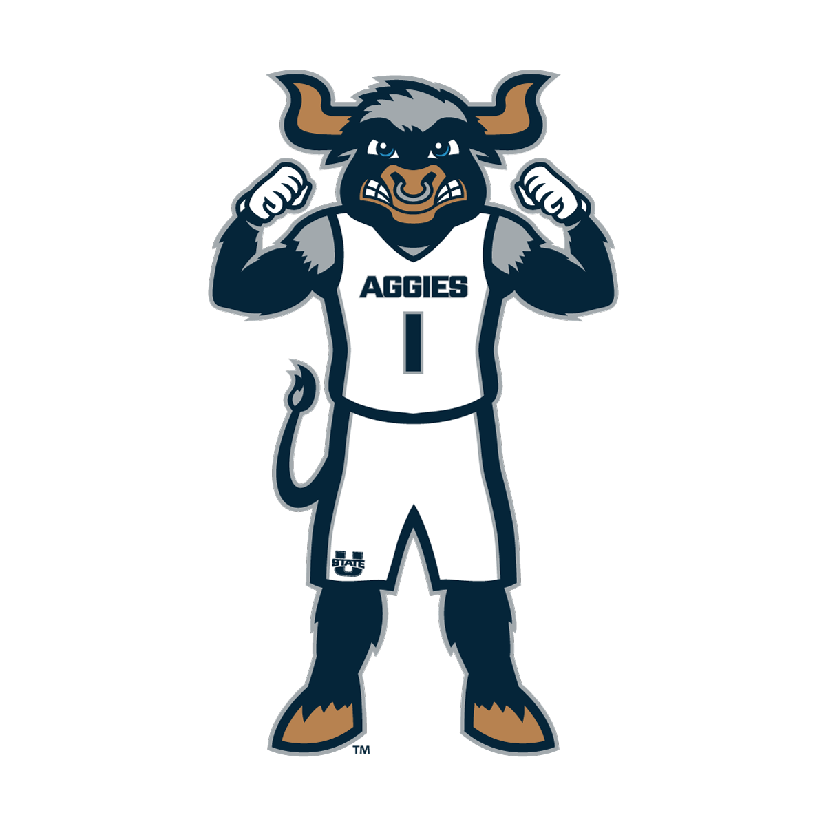 Muscle Bull Basketball Sticker 3 In